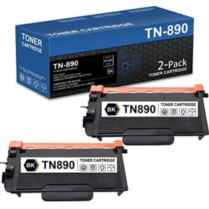 nucala tn-890 high-yield compatible tn 890 tn890 toner cartridge replacement for brother mfc-l6750dw mfc-l6900dw hl-l6250dw hl-l6400dw hl-l6400dwt printer toner (2-pack, black)