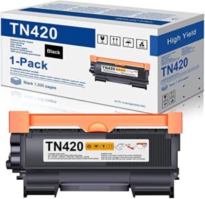 roo alumuink tn420 tn-420 toner cartridge: compatible tn 420 tn4201bk high yield cartridge replacement for brother hl-2270dw hl-2280dw hl-2230 hl-2240 mfc-7360n printer | tn4201pk black ro-tn420-1pk