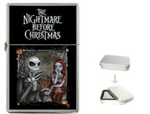 new product the nightmare before christmas flip top cigarette lighter + free case box