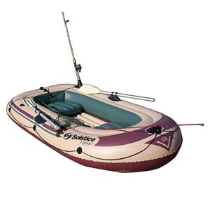 Solstice Swimline Voyager Inflatable 4 Person Fishing Leisure Boat Raft (2 Pack)