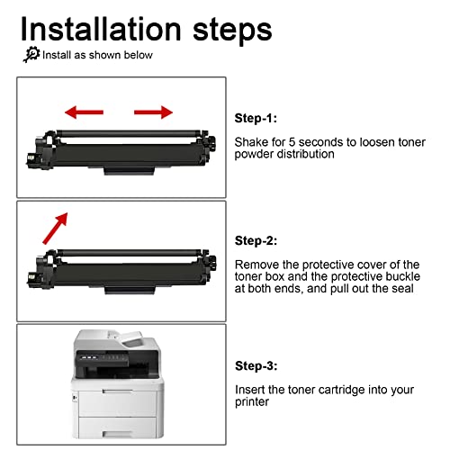 OQMYGS Compatible TN227 TN-227 Toner Cartridge Replacement for Brother MFC-L3770CDW MFC-L3710CW L3750CDW L3730CDW Printer Toner (1BK+1C+1M+1Y, 4-Pack)