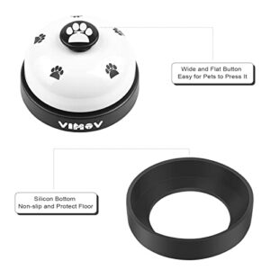 VIMOV Pet Training Bells, Set of 2 Dog Bells for Potty Training, Desk Bell for Dogs, White