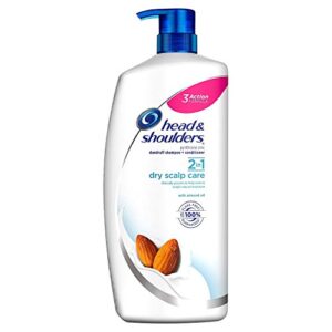 head & shoulders 2-in-1 dry scalp care with almond oil anti-dandruff shampoo & conditioner, 43.3 fl. oz.,, 43.3 oz ()