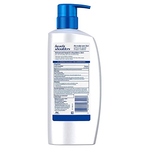 Head & Shoulders 2-in-1 Dry Scalp Care with Almond Oil Anti-Dandruff Shampoo & Conditioner, 43.3 Fl. Oz.,, 43.3 Oz ()