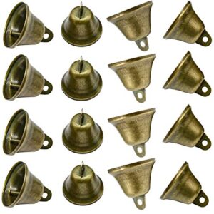 maydahui 35pcs vintage bronze jingle bells (1.7″x 1.5″) for dog doorbell & potty training, housebreaking, making wind chimes,christmas bell
