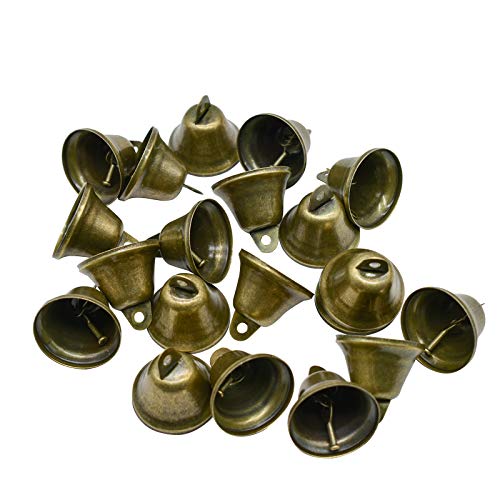 Maydahui 35PCS Vintage Bronze Jingle Bells (1.7"X 1.5") for Dog Doorbell & Potty Training, Housebreaking, Making Wind Chimes,Christmas Bell