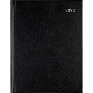 office depot® brand weekly appointment book, 8″ x 11″, black, january to december 2023, od711000