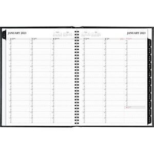 Office Depot® Brand Weekly Appointment Book, 8" x 11", Black, January To December 2023, OD711000