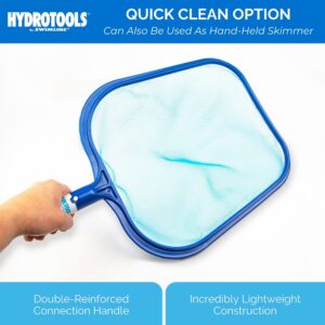 HYDROTOOLS By SWIMLINE 8005 Introductory Residential Leaf Skimmer Net Head Cleaner | For Swimming Pool Spa Fountain Pond Hot Tub | Leaves Bugs Debris Fine Cleaning Maintenance | Heavy Duty Extra Large