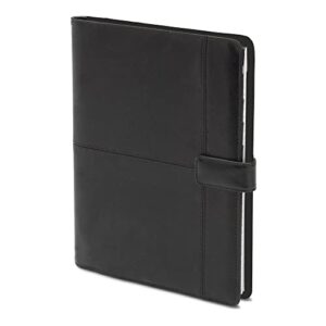 Office Depot® Brand Padfolio With Magnetic Closure And Calculator, 11 1/10"H x 10 1/2"W x 1 3/10"D, Black