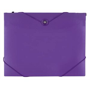 office depot® brand poly 7-pocket hanging file, 8″ expansion, letter size, 9-5/8″ x 13″, purple