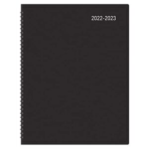 office depot® brand 18-month academic planner, 9″ x 11″, 30% recycled, black, july 2022 to december 2023