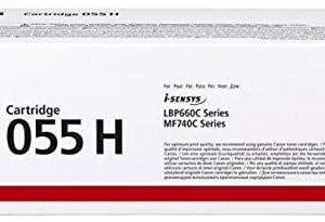 Canon CRG 055 High Yield Capacity Toner Cartridge for MF745, 743, 741, Bundle with Black 7600 Pages Yield/Cyan, 5900 Pages Yield/Magenta, 5900 Pages Yield/Yellow, 5900 Pages Yield