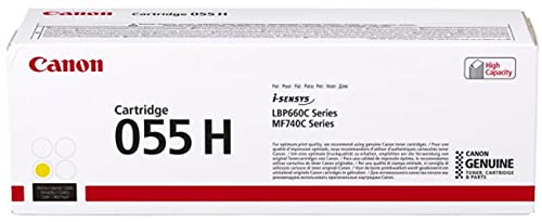 Canon CRG 055 High Yield Capacity Toner Cartridge for MF745, 743, 741, Bundle with Black 7600 Pages Yield/Cyan, 5900 Pages Yield/Magenta, 5900 Pages Yield/Yellow, 5900 Pages Yield