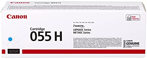 Canon CRG 055 High Yield Capacity Toner Cartridge for MF745, 743, 741, Bundle with Black 7600 Pages Yield/Cyan, 5900 Pages Yield/Magenta, 5900 Pages Yield/Yellow, 5900 Pages Yield