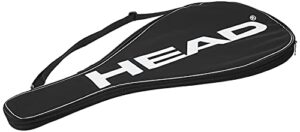 head tennis racquet cover bag – lightweight padded racket carrying bag w/ adjustable shoulder strap