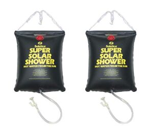 new solstice 3.75 gallon super solar sun backpacking camping outdoor showers (2 pack)