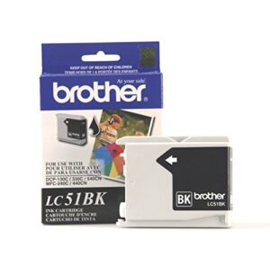 5 x brother lc51bks – black ink cartridge 2 pack