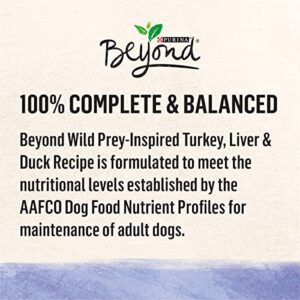 Purina Beyond High Protein, Grain Free, Natural Pate Wet Dog Food, WILD Turkey, Liver & Duck Recipe - (12) 13 oz. Cans