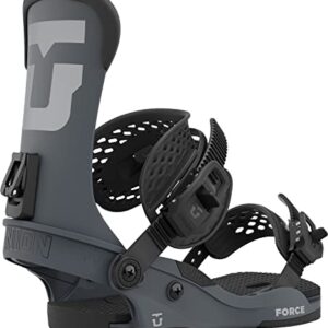 Union Force Mens Snowboard Bindings Charcoal Sz M (8-10)