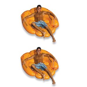 swimline giant inflatable 62″ baseball glove swimming pool float (2 pack)