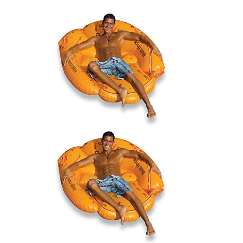 Swimline Giant Inflatable 62" Baseball Glove Swimming Pool Float (2 Pack)