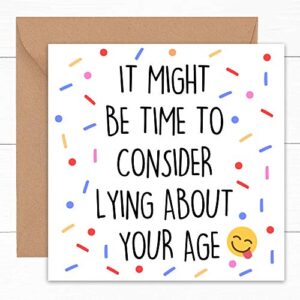 Funny Birthday Card | Rude Cards for Mum Dad Gran Grandad Brother Sister Him Her Man Woman Best Friend | Gift For Boyfriend Girlfriend Husband Wife | Present for 21st 30th 40th 50th 60th 70th | 15cm