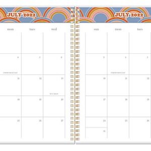 Office Depot Fashion Weekly/Monthly Academic Planner, 8-1/2 x 11, Rainbow, July 2022 to June 2023, ODD-0615