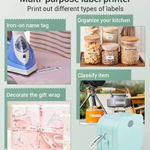 Phomemo Label Makers, P12 Label Maker Machine with Tape, Sticker Label Maker Compatible with Different Material Labels, Small Label Printer to iOS and Android Device, with Multiple Templates Font Icon