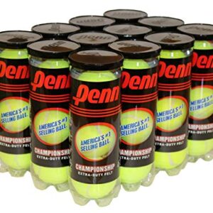 Penn Championship Extra Duty Tennis Balls (Pack of 12 Cans) (36 Balls)