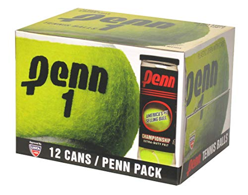 Penn Championship Extra Duty Tennis Balls (Pack of 12 Cans) (36 Balls)