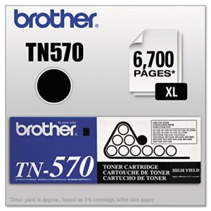 brother tn570 original toner cartridge, black – in retail packaging