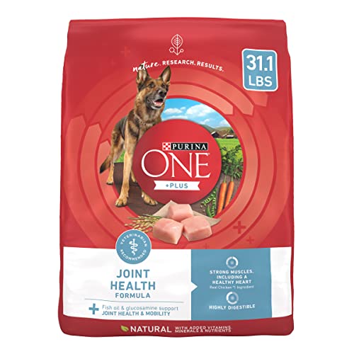 Purina ONE Plus Joint Health Formula Natural with Added Vitamins, Minerals and Nutrients Dry Dog Food - 31.1 lb. Bag