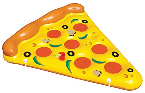 Swimline Giant Inflatable Pizza Slice Float Raft for Lake Beach Pool (3 Pack)