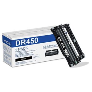 pionous compatible dr450 dr-450 drum unit replacement for brother dcp-7060d 7065dn intellifax-2840 hl-2220 2230 2240 mfc-7240 7360n printer (1-pack black dr450)