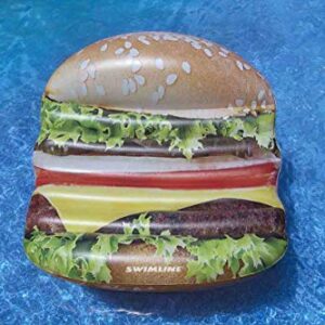 Swimline Deluxe Cheeseburger Island Float