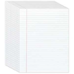 office depot glue-top writing pads, 8 1/2in. x 11in., legal ruled, 50 sheets, white, pack of 12 pads, 99409