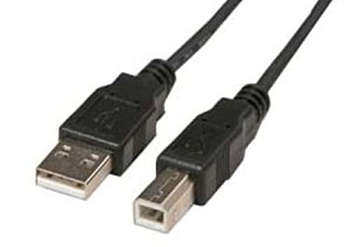 CorpCo USB 2.0 Printer Cable Cord A-B 6' 6 Ft Compatible with Canon, HP, Epson and Brother Printers