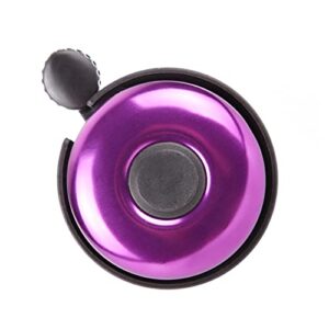 aluminum bike bell, loud sound bicycle bell for adults kids girls boys(purple)
