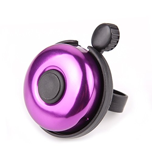 Aluminum Bike Bell, Loud Sound Bicycle Bell for Adults Kids Girls Boys(Purple)