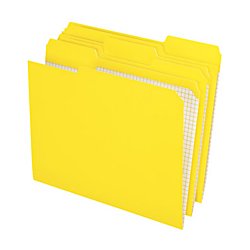 pendaflex grid pattern color legal file folders – legal – 8 1/2″ x 14″ sheet size – 1/3 tab cut – top tab location – 11 pt. folder thickness – stock – yellow – 100 / box