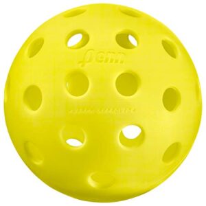penn 40 outdoor pickleball balls – 6-pack – softer feel for recreational & club play – usapa approved