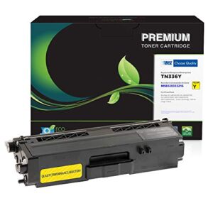 mse brand remanufactured toner cartridge replacement for brother tn336 | yellow | high yield