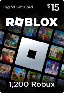 roblox digital gift card – 1,200 robux [includes exclusive virtual item] [online game code]
