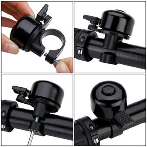 Paliston Bike Bell Bicycle Bell Crisp Sound for Adults Kids Boys Girls Black