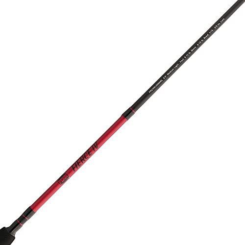 PENN Fierce IV Spinning Reel and Fishing Rod Combo, Black/Red