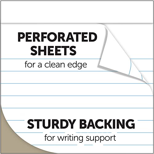 Office Depot Mini Perforated Legal Pad, 3in. x 5in., White, Pack Of 6 Pads, 99487