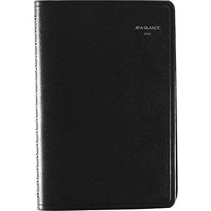 at-a-glance 2023 daily planner, dayminder, quarter-hourly appointment book, 5″ x 8″, small, black (g10000)