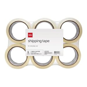 office depot brand packaging tape, multipurpose, 1.89″””” x 54.6 yd., clear, pack of 6 r