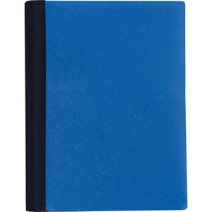 office depot® brand stellar notebook with spine cover, 6″ x 9-1/2″, 3 subject, college ruled, 120 sheets, blue